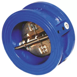 Клапан обратный двухстворчатый межфланцевый 010С DN65, Dendor