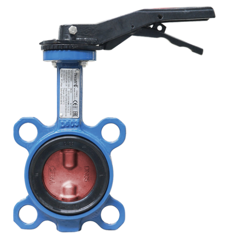 Затвор дисковый поворотный VPI DN65 PN16 диск чугун (VPI4448-02EP0065), Tecofi фото 1