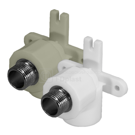 Угол настенный PP-R 90гр. комбинированный 20х1/2" НР (22106), FD фото 1